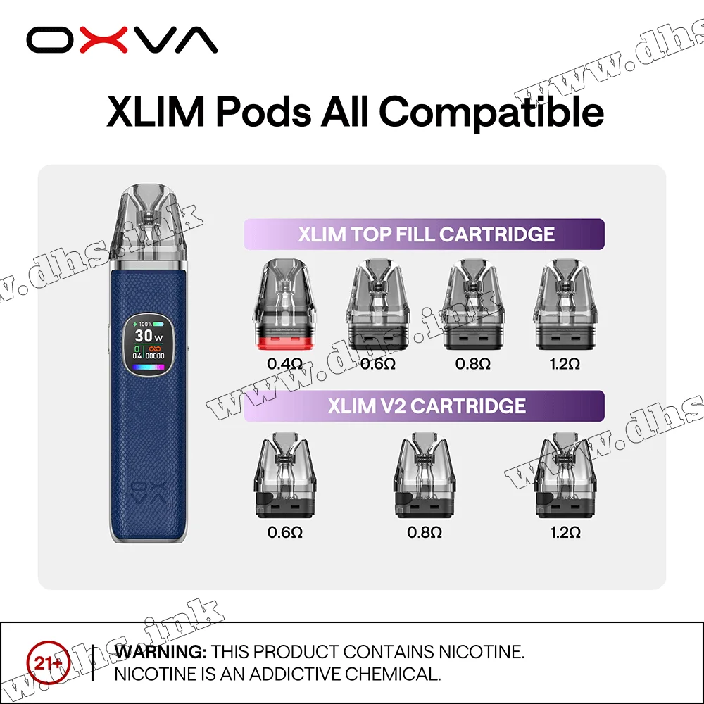 Многоразовая электронная сигарета - OXVA Xlim Pro 2 Pod Kit 1300 мАч (Rose Pink)